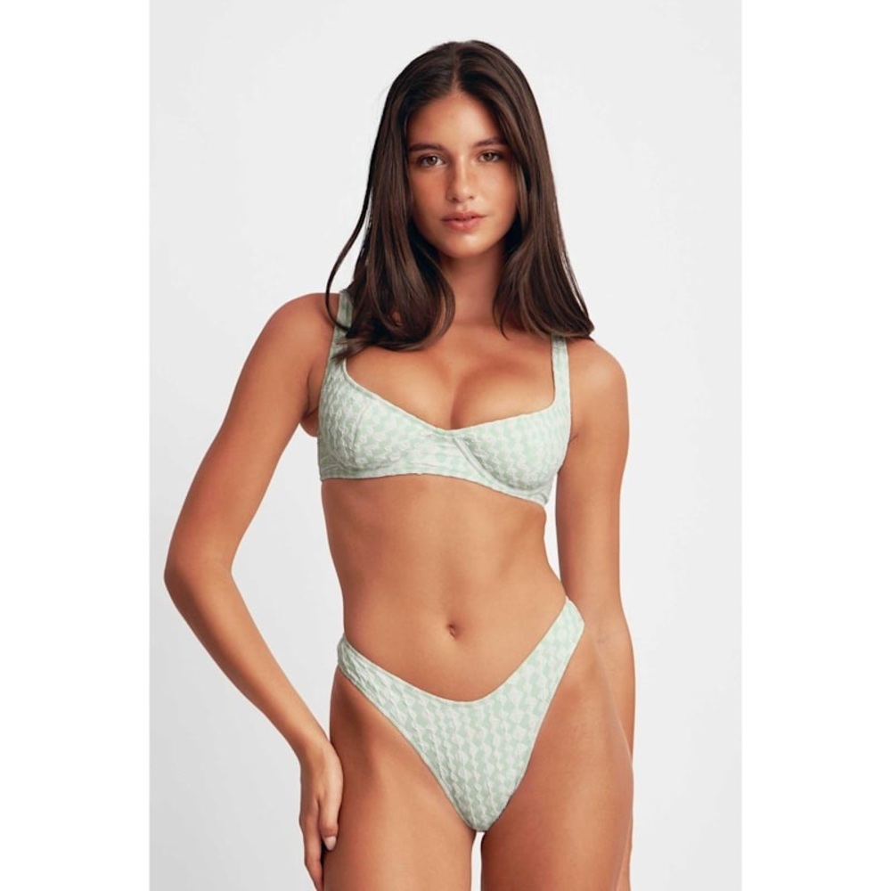 Blackbough Elena Dainty Peppermint Jacquard Bikini